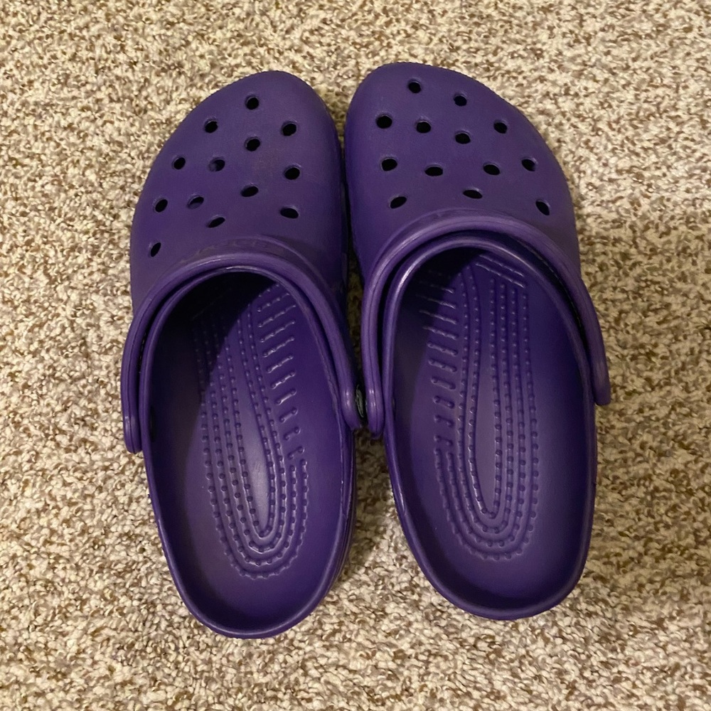 Purple Crocs